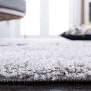 Safavieh August 500 Power Loomed Shag Rug Beige / Charcoal AUG532H-9