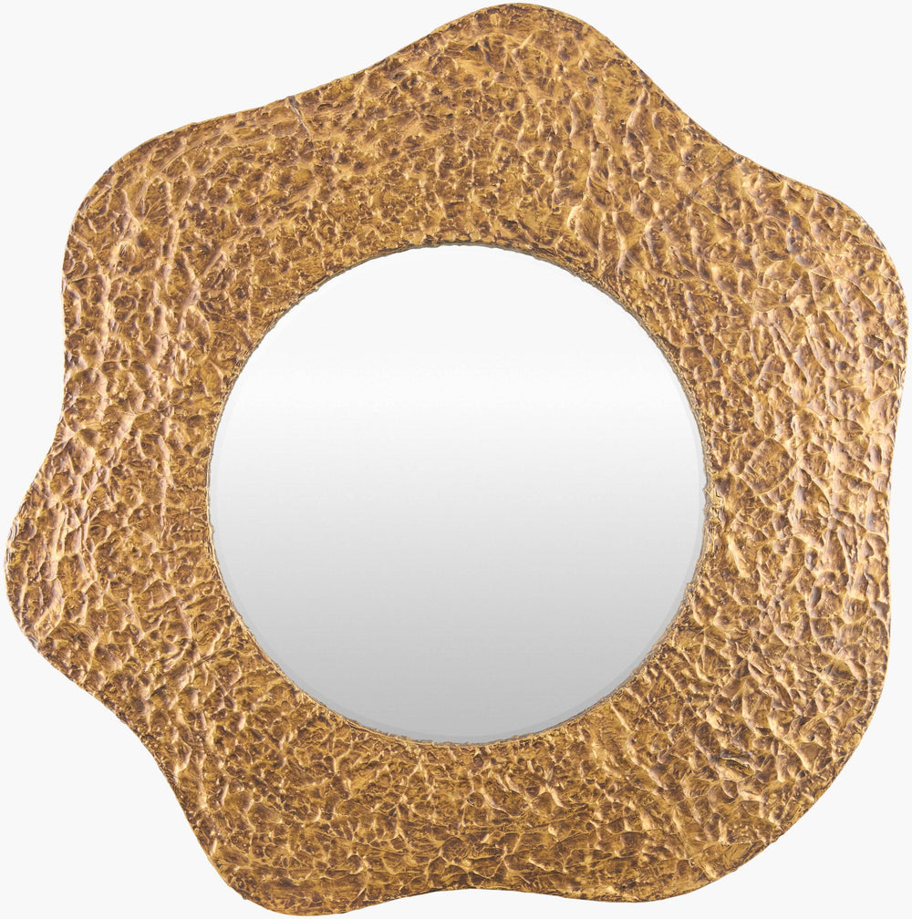 Surya Augustine Mid-century Modern 42" Accent Mirror – Elegant Wall Decor For Stylish Home Interiors Frame, Gold Iron Augi001-4242