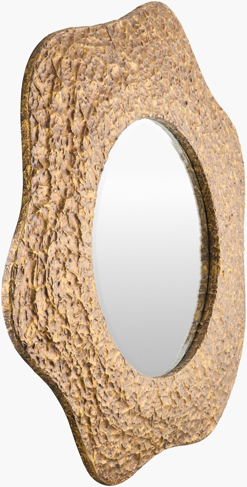 Surya Augustine Mid-century Modern 42" Accent Mirror – Elegant Wall Decor For Stylish Home Interiors Frame, Gold Iron Augi001-4242