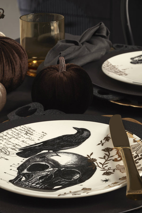 Lenox LX Collective Black Dinner Plates, Set of 4 White, BLACK PORCELAIN 895246