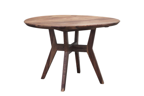 Porter Designs Porter Urban Solid Sheesham Wood Dining Table - Chic Modern Design With Elegant Clean Lines Brown Wood 07-117-01-1125