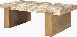 Surya Aureli Low Profile Coffee Table Wide Surface Living Room Contemporary Decor AURE001-164826