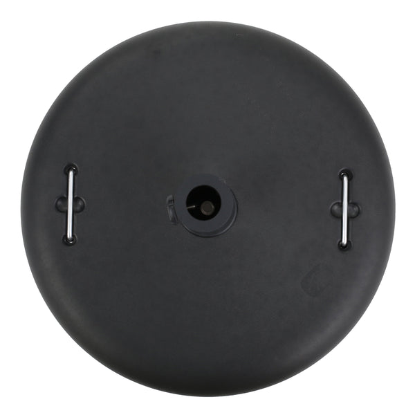 English Elm Wheelie Concrete Outdoor Umbrella Base with Locking Casters for Patio Stability Black 60454.00