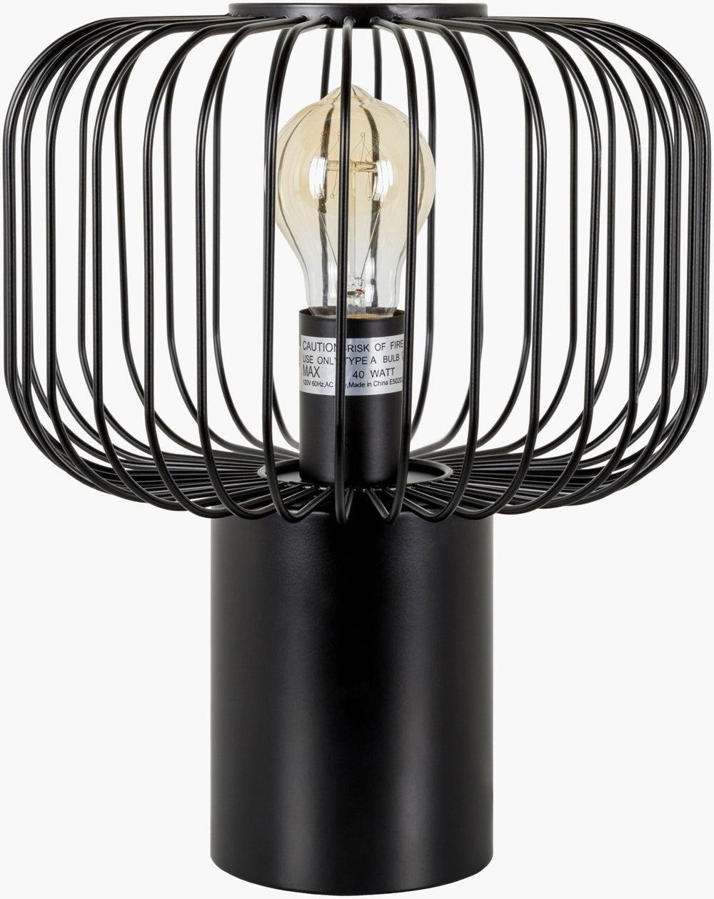 Livabliss Auxvasse Geometric Metal Accent Lamp Compact Cube Design for Modern Home Interiors AUX-001