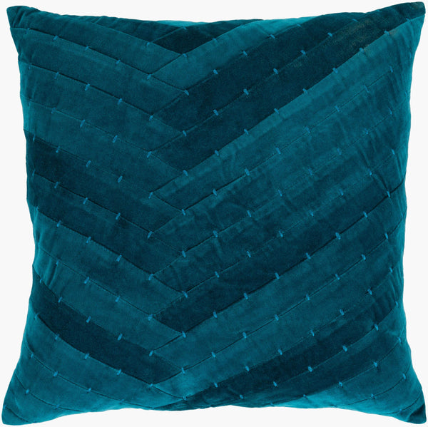 Surya Aviana Glam Modern 18”X18” Accent Pillow - Luxurious Cotton Comfort For Stylish Home Décor Teal Cotton,Cotton Ava001-2222
