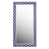 Navy Blue Floor Mirror Blue with Navy Finish P301547 Pulaski Furniture