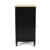 Christopher Knight Home® - Noble House - Maynard Contemporary Glass Paneled Kitchen Cart