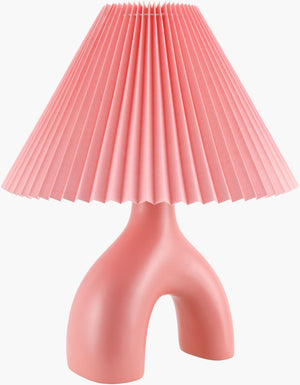 Livabliss Alvik Ceramic Art Deco Table Lamp with Linen Shade for Warm Ambient Glow AVK-004
