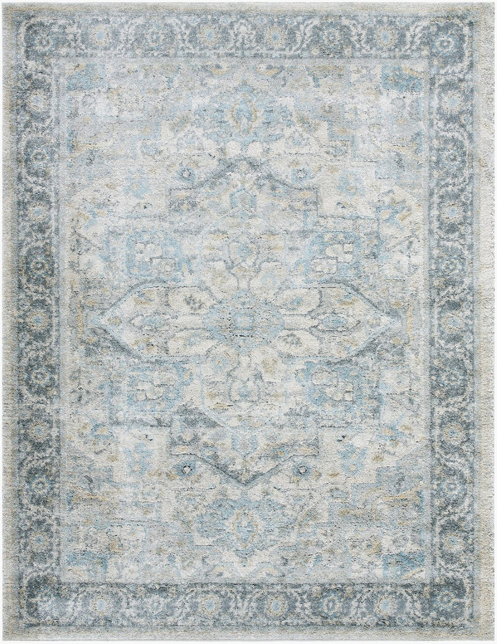 Livabliss Avellino Turkish Machine Woven High Pile Area Rug for Living Room or Dining Space Light Beige, Li 9'2" x 12' AVL2301-9212