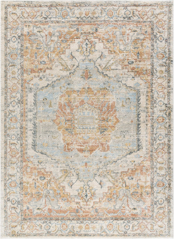 Livabliss Avellino High Pile Plush Area Rug Turkish Woven Polypropylene Blend Living Room Light Beige, Li 6'7" x 9'2" AVL2302-6792
