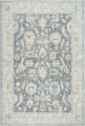 Avellino AVL-2305 9'2" x 12' Machine Woven Rug AVL2305-9212  Light Beige, Gray, Light Gray, Pale Blue, Tan, Deep Teal Surya