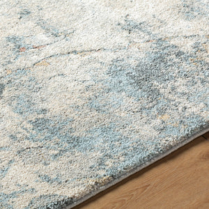 Avellino AVL-2306 9'2" x 12' Machine Woven Rug AVL2306-9212  Light Beige, Light Gray, Gray, Pale Blue, Tan, Deep Teal Surya