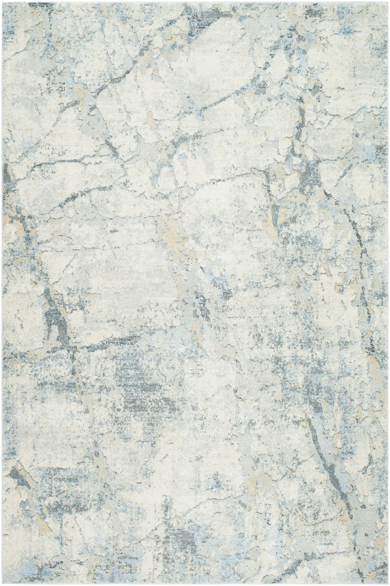 Avellino AVL-2307 9'2" x 12' Machine Woven Rug AVL2307-9212  Light Beige, Light Gray, Gray, Pale Blue, Tan, Deep Teal Surya