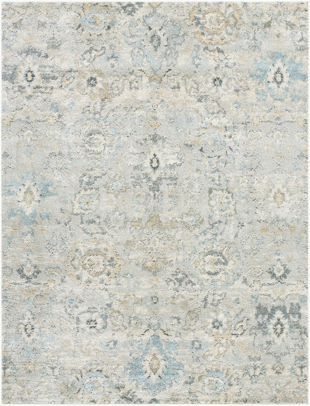 Livabliss Avellino Plush High Pile Area Rug Machine Woven in Turkey for Living Rooms Light Gray, Lig 6'7" x 9'2" AVL2308-6792