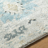 Avellino AVL-2308 9'2" x 12' Machine Woven Rug AVL2308-9212  Light Gray, Light Beige, Deep Teal, Light Olive, Gray, Tan Surya