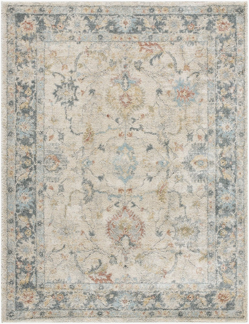 Livabliss Avellino High Pile Turkish Woven Polypropylene Area Rug for Large Living Rooms Light Beige, Li 5'3" x 7' AVL2309-537
