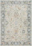 Avellino AVL-2309 9'2" x 12' Machine Woven Rug AVL2309-9212  Light Beige, Light Gray, Gray, Tan, Pale Blue, Deep Teal Surya