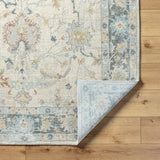 Avellino AVL-2309 9'2" x 12' Machine Woven Rug AVL2309-9212  Light Beige, Light Gray, Gray, Tan, Pale Blue, Deep Teal Surya