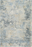 Avellino AVL-2312 9'2" x 12' Machine Woven Rug AVL2312-9212  Light Gray, Light Beige, Gray, Deep Teal, Pale Blue, Tan Surya