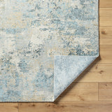 Avellino AVL-2312 9'2" x 12' Machine Woven Rug AVL2312-9212  Light Gray, Light Beige, Gray, Deep Teal, Pale Blue, Tan Surya