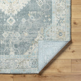 Avellino AVL-2315 9'2" x 12' Machine Woven Rug AVL2315-9212  Light Beige, Light Gray, Gray, Pale Blue, Deep Teal, Tan Surya