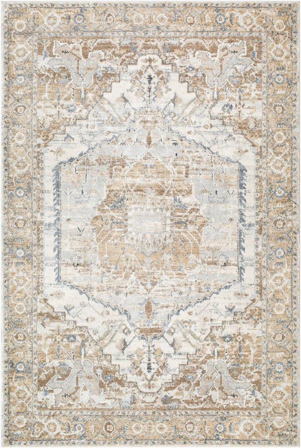 Livabliss Avellino Plush High Pile Area Rug Polypropylene Blend for Living and Dining Rooms Light Beige, Li 2'7" x 7'3" AVL2318-2773