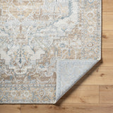 Avellino AVL-2318 9'2" x 12' Machine Woven Rug AVL2318-9212  Light Beige, Light Gray, Gray, Tan, Deep Teal Surya