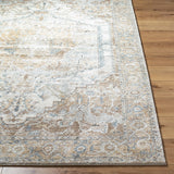 Avellino AVL-2318 9'2" x 12' Machine Woven Rug AVL2318-9212  Light Beige, Light Gray, Gray, Tan, Deep Teal Surya