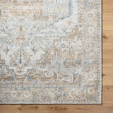 Avellino AVL-2318 9'2" x 12' Machine Woven Rug AVL2318-9212  Light Beige, Light Gray, Gray, Tan, Deep Teal Surya