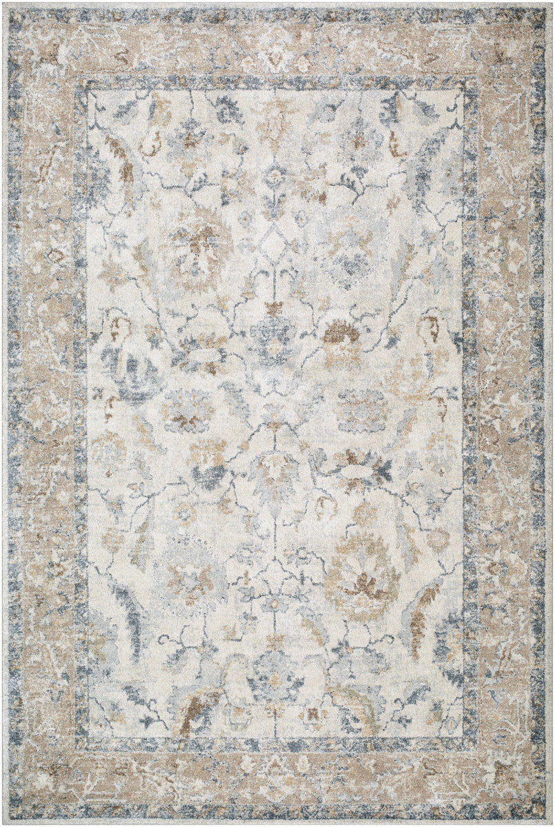 Avellino AVL-2319 9'2" x 12' Machine Woven Rug AVL2319-9212  Light Silver, Ash, Metallic - Silver, Sage, Khaki Surya