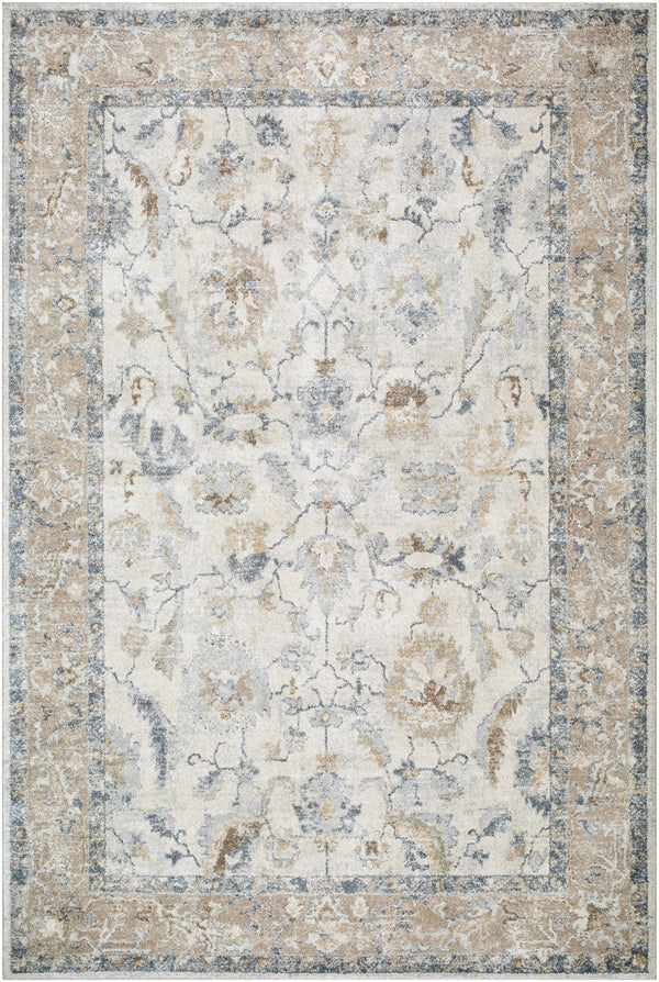 Avellino AVL-2319 9'2" x 12' Machine Woven Rug AVL2319-9212  Light Silver, Ash, Metallic - Silver, Sage, Khaki Surya