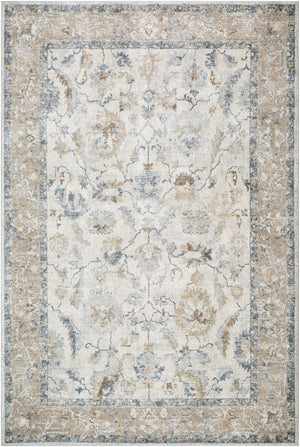 Avellino AVL-2319 9'2" x 12' Machine Woven Rug AVL2319-9212  Light Silver, Ash, Metallic - Silver, Sage, Khaki Surya