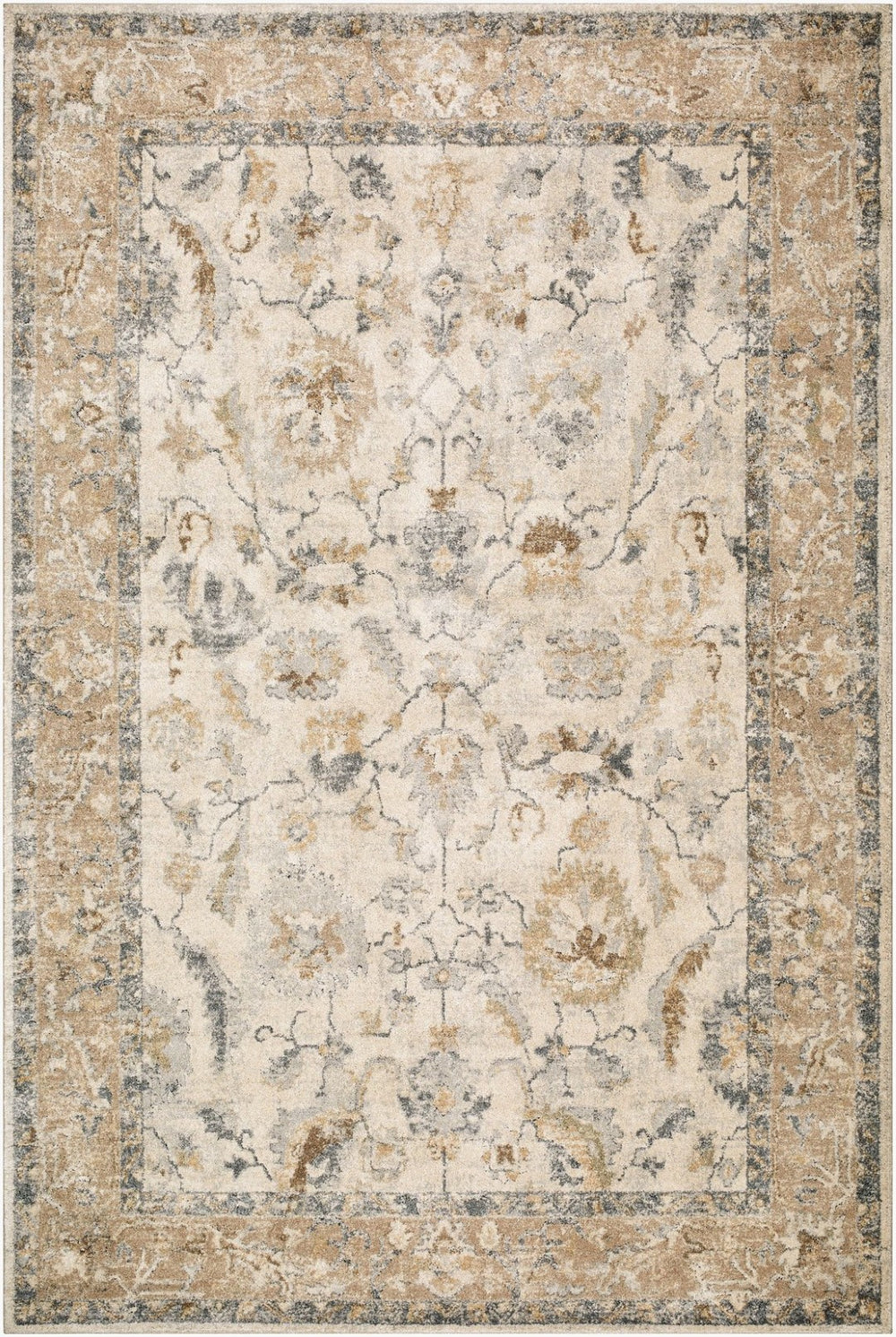 Livabliss Avellino Turkish High Pile Polypropylene Area Rug for Living Rooms and Bedrooms Light Beige, Li 2' x 2'11" AVL2319-2211