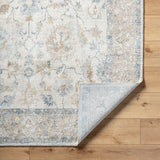 Avellino AVL-2319 9'2" x 12' Machine Woven Rug AVL2319-9212  Light Silver, Ash, Metallic - Silver, Sage, Khaki Surya