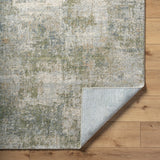 Avellino AVL-2336 9'2" x 12' Machine Woven Rug AVL2336-9212  Light Gray, Light Beige, Light Olive, Olive, Gray, Deep Teal Surya