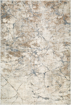 Avellino AVL-2339 9'2" x 12' Machine Woven Rug AVL2339-9212  Light Beige, Light Gray, Pale Blue, Tan, Gray, Deep Teal Surya