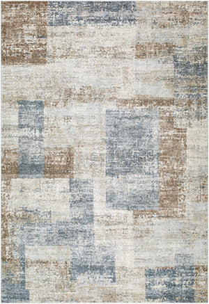 Avellino AVL-2344 9'2" x 12' Machine Woven Rug AVL2344-9212  Light Beige, Light Gray, Gray, Deep Teal, Tan Surya