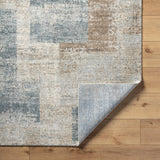 Avellino AVL-2344 9'2" x 12' Machine Woven Rug AVL2344-9212  Light Beige, Light Gray, Gray, Deep Teal, Tan Surya