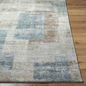 Avellino AVL-2344 9'2" x 12' Machine Woven Rug AVL2344-9212  Light Beige, Light Gray, Gray, Deep Teal, Tan Surya