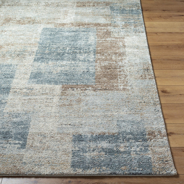 Avellino AVL-2344 9'2" x 12' Machine Woven Rug AVL2344-9212  Light Beige, Light Gray, Gray, Deep Teal, Tan Surya