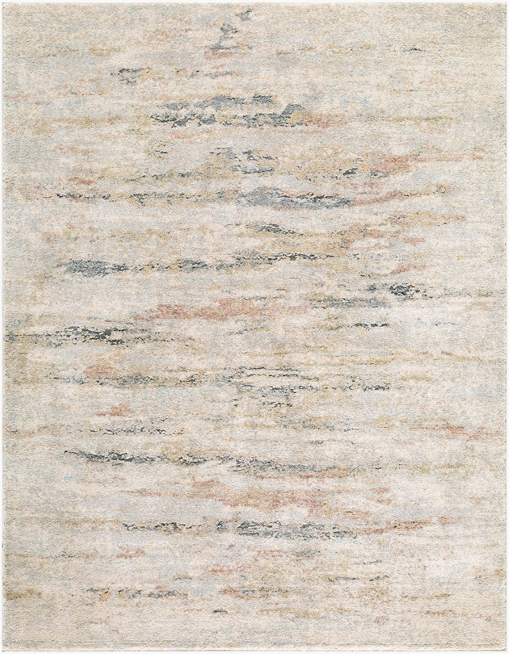 Livabliss Avellino Plush Geometric Area Rug Turkish Woven Polypropylene for Living Rooms Light Gray, Lig 6'7" x 9'2" AVL2350-6792
