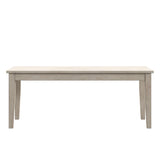 Homelegance By Top-Line Lorren Wood Dining Bench White Rubberwood