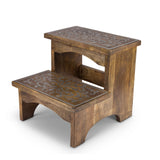 Heritage Inlay Wood Step Stool EFS93526 Park Hill