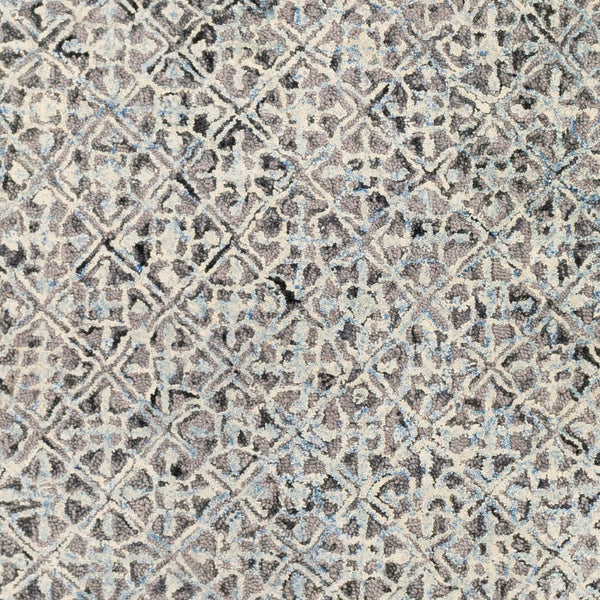 Surya Avon 2' X 3' Handmade Wool Area Rug - Traditional Indian Design, Soft High Pile For Comfort & Style Charcoal Wool Avo2303-23