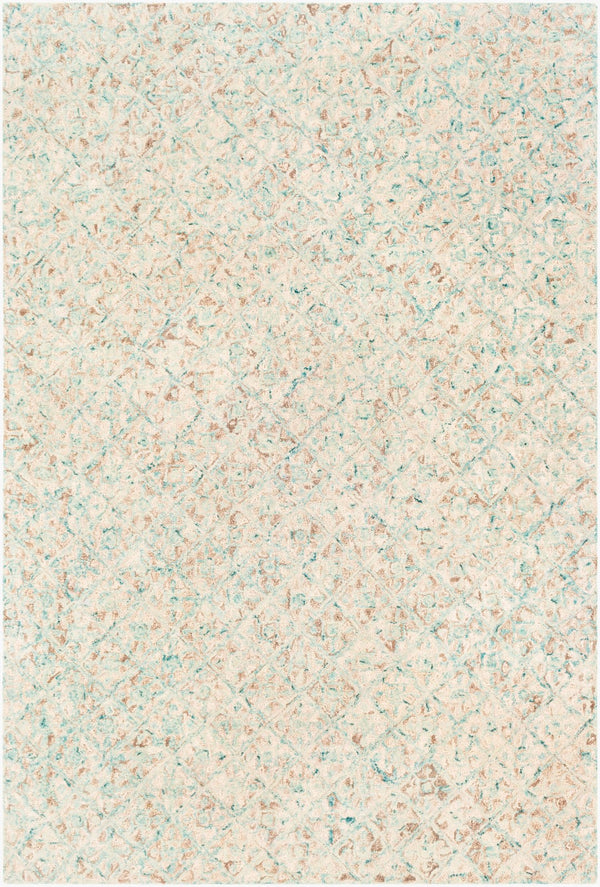 Surya Avon 2' X 3' Handmade Wool Area Rug - Traditional Indian Design, Soft High Pile For Comfort & Style Light Sage Wool Avo2304-23