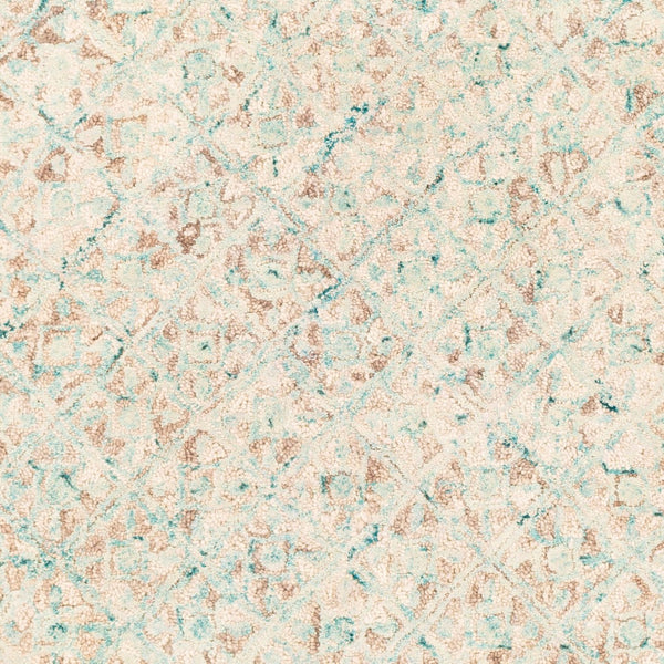 Surya Avon 2' X 3' Handmade Wool Area Rug - Traditional Indian Design, Soft High Pile For Comfort & Style Light Sage Wool Avo2304-23