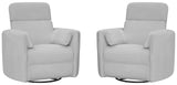 Parker Living Radius - Angora Linen Manual Swivel Recliner - Set of 2 Angora Linen MRAD#812GS-2-ANLI Parker House