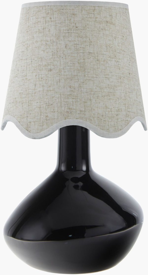 Livabliss Aviara Ceramic Base Table Lamp with Natural Rattan Shade for Coastal Boho Decor AVR-011