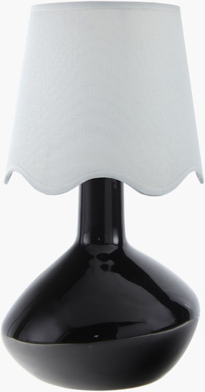 Livabliss Aviara Ceramic Base Table Lamp with Woven Rattan Shade for Bohemian Bedroom Decor AVR-012