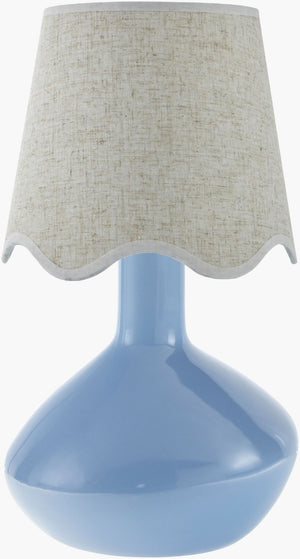 Livabliss Aviara Ceramic Table Lamp with Natural Rattan Shade for Bedside or Console Accent AVR-014